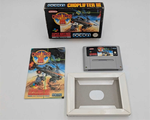 Choplifter III - Komplet i Æske - SNES - (UKV) (B Grade) (Genbrug)